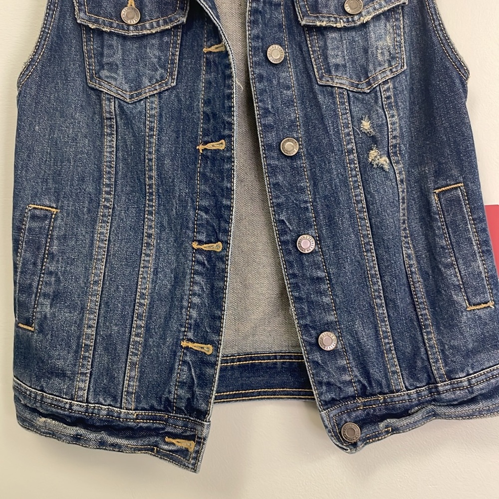 Mossimo Supply Co for Target Jean button up vest women’s size small NWT - Picture 3 of 9